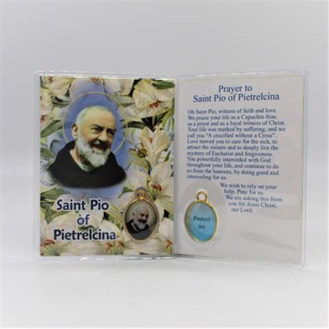 St Pio Prayer card and medal | Welcome to St Brigids Knock