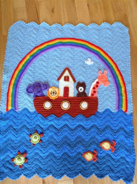 Noahs Ark Baby Blanket From Annies Attic Baby Blanket Crochet