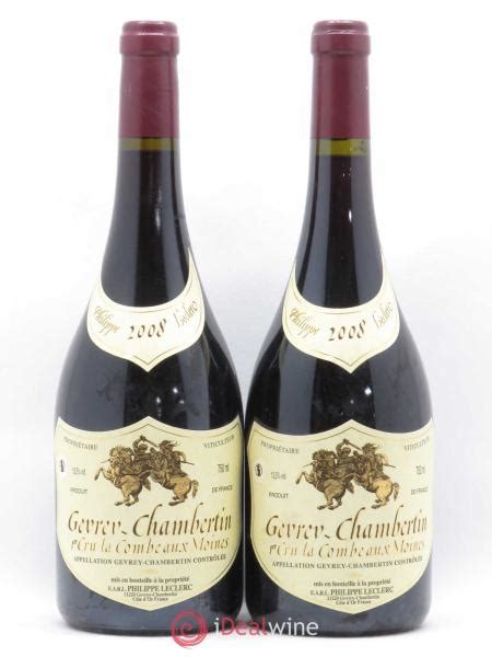 Acheter Gevrey Chambertin 1er Cru La Combe Aux Moines Philippe Leclerc