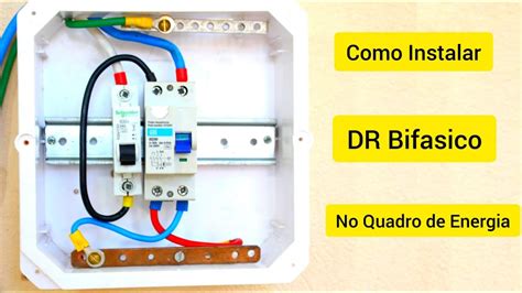 Como Instalar DR IDR Bifásico Corretamente em um Quadro de