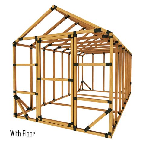 8x16 Standard Storage Shed Kit E Z Frame Structures