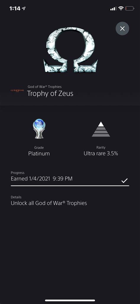 [God of war] First platinum of 2021 : r/Trophies