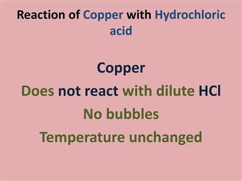 Ppt For Reaction Of Metals With Acid Ppt