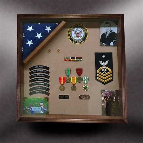 Navy Veterans Wood Shadow Boxes Greg Seitz Woodworking Military Shadow Box Shadow Box Wood