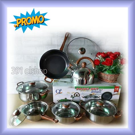 Jual Panci Set Q Berbagai Macam Panci Stanlise Untuk Masak Pcs