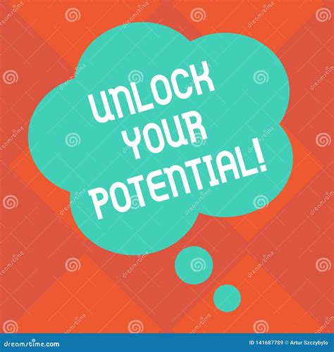 Handwriting Text Unlock Your Potential. Concept Meaning Access Your