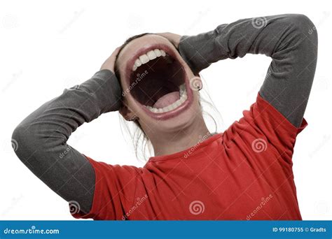 Scream stock image. Image of rage, noise, screaming, psychology - 99180755