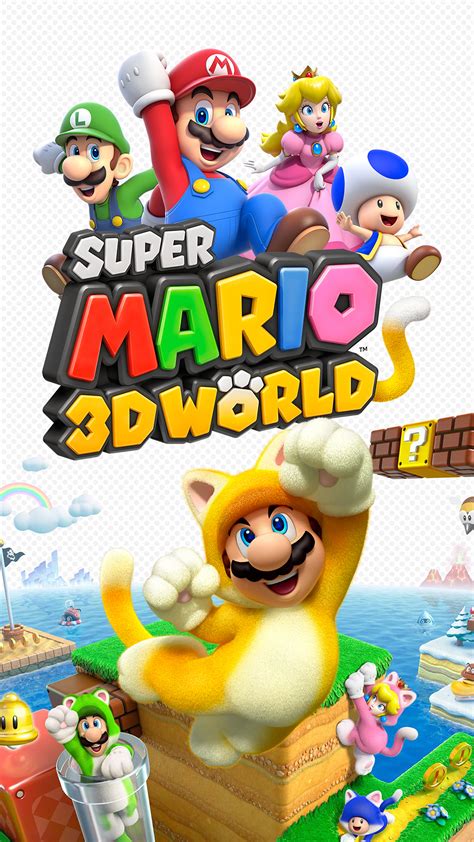 Super Mario 3D World - Cover Art Wallpaper - Cat with Monocle