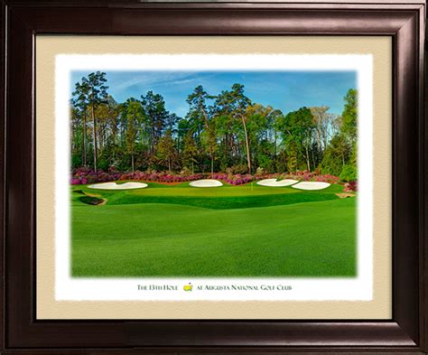 Masters Shop The 13th Hole Deckle Edged Framed Print 10 X 8