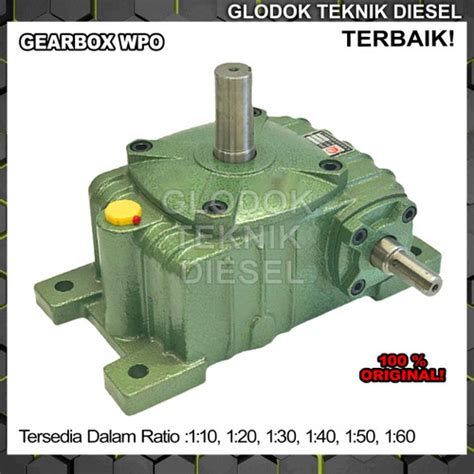 Jual MESIN SPEED REDUCER GEAR BOX WPO 200 Ratio 1 10 1 60 GEARBOX 1