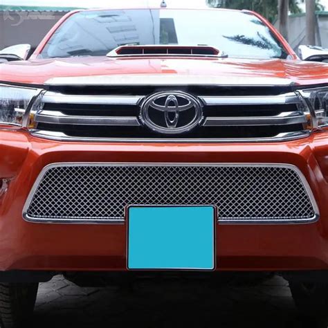 Aliexpress.com : Buy 2016 2017 For Toyota Hilux 2016 Revo Chrome Racing Grills Cover Down Grills ...