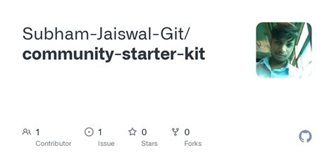 Github Subham Jaiswal Gitcommunity Starter Kit