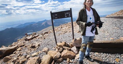 Pikes Peak Peanut Pusher Bob Salem Reaches The Summit Outdoors