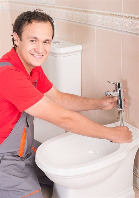 Plumbing Stock Image Image Of Male Maintenance Kitchen 45758873