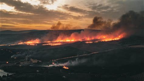 Volos On Fire Drone View YouTube