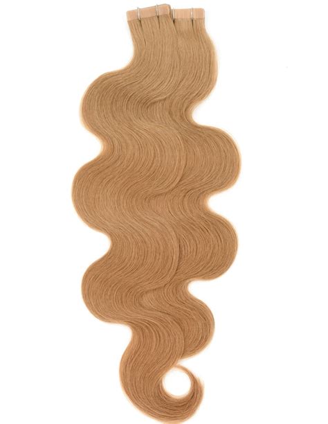 Extension Adhésive Ondulé Cheveu Naturel Chatain Remy Hair EXTENS HAIR