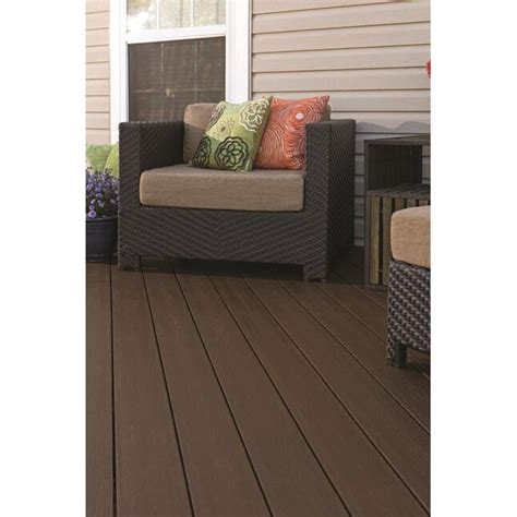 Timbertech Azek Arbor Brazilian Walnut Square Pvc Fascia Deck Board At