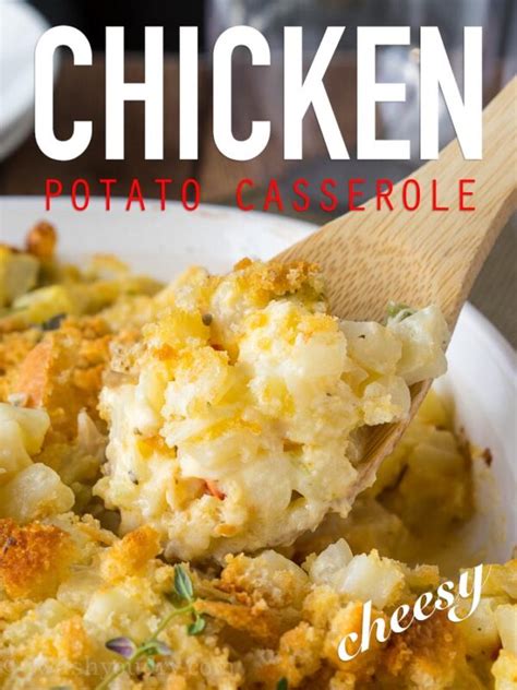 Cheesy Chicken Potato Casserole I Wash You Dry