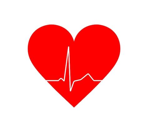 Premium Vector Heart Pulse One Line Cardiogram Vector Illustration