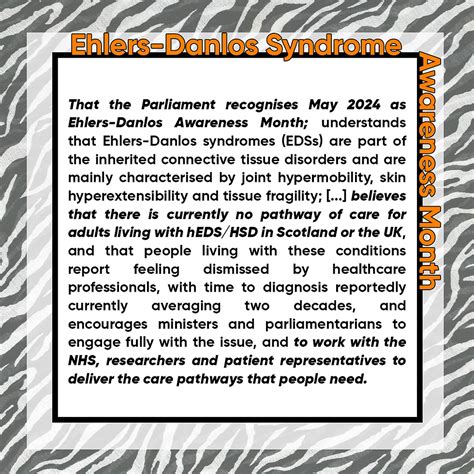 Ehlers-Danlos Syndrome Awareness Month