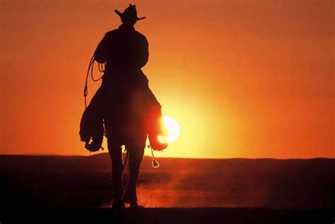 Cowboy Rides into Sunset Blank Template - Imgflip