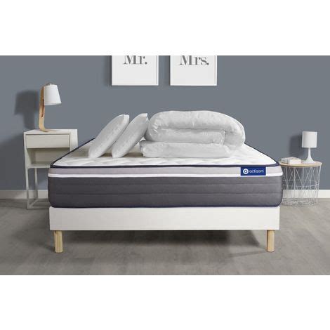 Ensemble Matelas Sommier Actiflex Plus X Cm Oreillers Et