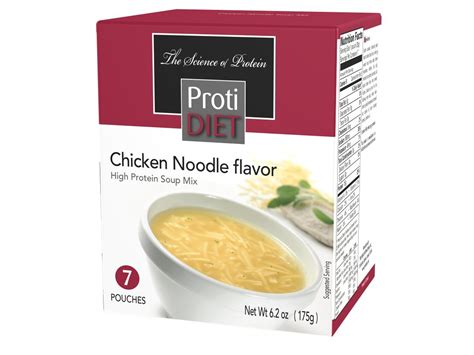 Protidiet Chicken Noodle Soup 7 Pouches High Protein Delicious Chicken Noodle