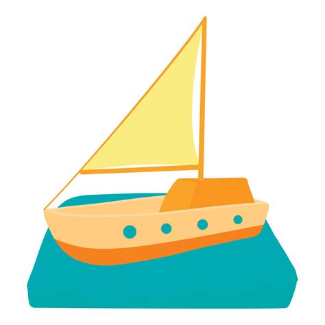 Yacht Icon Cartoon Style Vector Art At Vecteezy