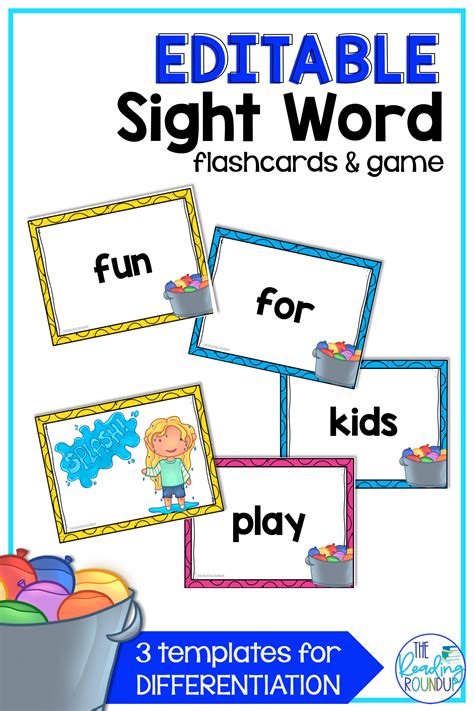 Editable Sight Word Flashcards Http Quizlet Com | Kleos Canariasgestalt