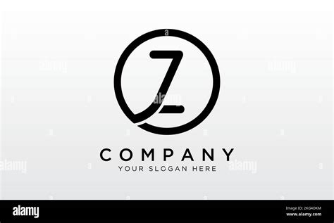 Initial Letter Z Logo With Circle Shape Modern Unique Creative Z Logo