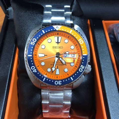 BNIB Seiko Limited Edition Nemo Orange Turtle Prospex Diver SRPC95K1