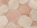 Mexican Tile X Unsealed Hexagon Super Saltillo Floor Tile