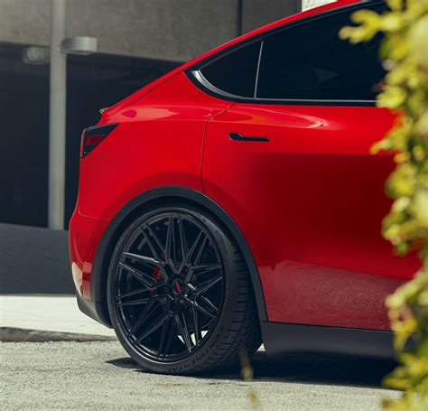 Tesla Model Y Vossen Hf Gloss Black