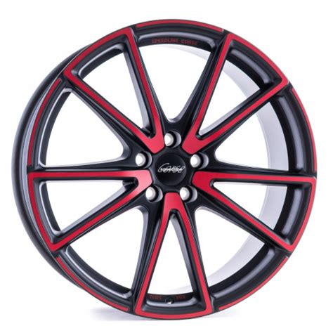 Speedline Sl Vettore Mcr Jetblack Matt Red Spoke Velonity