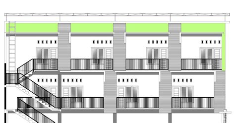 Dapatkan Desain Jadi Rumah Kos 2 Lantai Ukuran Lahan 10x20 M Gaya