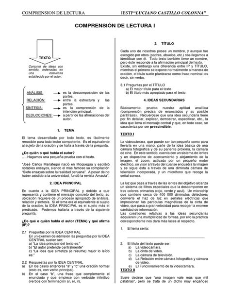 Tema 8 Y 9 Compresión De Lectura Pdf Piano Monoteísmo