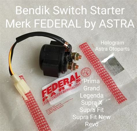 Bendik Switch Starter Astrea Prima Grand Legenda Supra Revo Merk