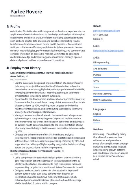 Novartis Biostatistician Resume Examples | ResumeCat