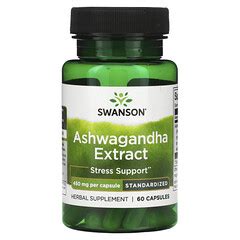 Swanson Ashwagandha Extract Standardized Mg Capsules