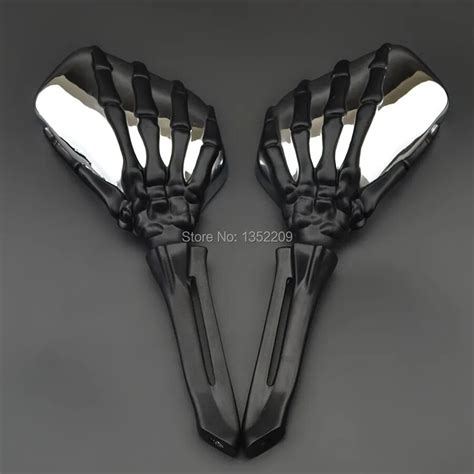 Universal Skull Skeleton Hand Claw Rearview Mirror Motorcycle Side