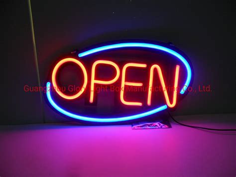 Ce Approved Dc V Hours Shop Advertising Led Neon Sign Open China