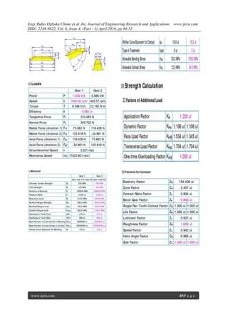 Design Modeling Application And Analysis Of Bevel Gears Pdf