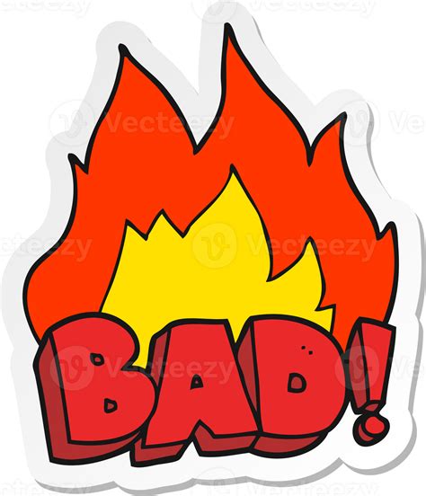 Sticker Of A Cartoon Bad Symbol 45102885 Png