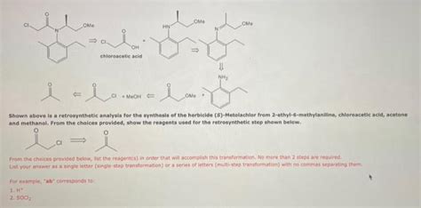 Solved Shown Above Is A Retrosynthetic Analysis For The Chegg