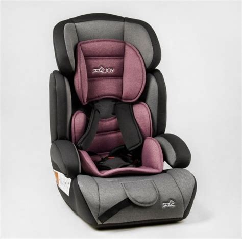 Автокресло 36800 - VL (4) “JOY”, цвет - серо-розовый, с бустером ...