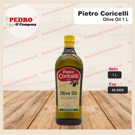 Jual Pietro Coricelli Olive Oil Liter Minyak Zaitun Murni Shopee