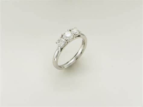 3 Stone Diamond And Platinum Ring AKA Bespoke