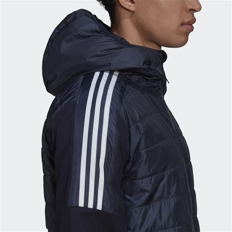 Adidas Essentials Insulated Hooded Hybrid Jacket Blue Adidas Uae