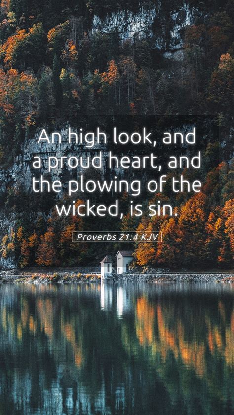 Proverbs Kjv Mobile Phone Wallpaper An High Look And A Proud