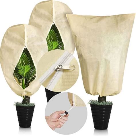 Voile Hivernage Plante Lot De 3 Housse Hivernage Plante Avec Cordon De